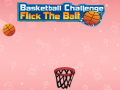 Spill Basketball Utfordring: Flick Ballen online