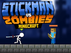 Spill Stickman mot zombier Minecraft online