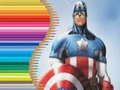 Spill Fargebok for Captain America online Spill Fargebok for Captain America online
