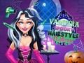 Spill Vampira Spooky Hårstil Utfordring online Spill Vampira Spooky Hårstil Utfordring online