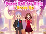 Spill Pappdukke: Kles Jenter Opp online Spill Pappdukke: Kles Jenter Opp online