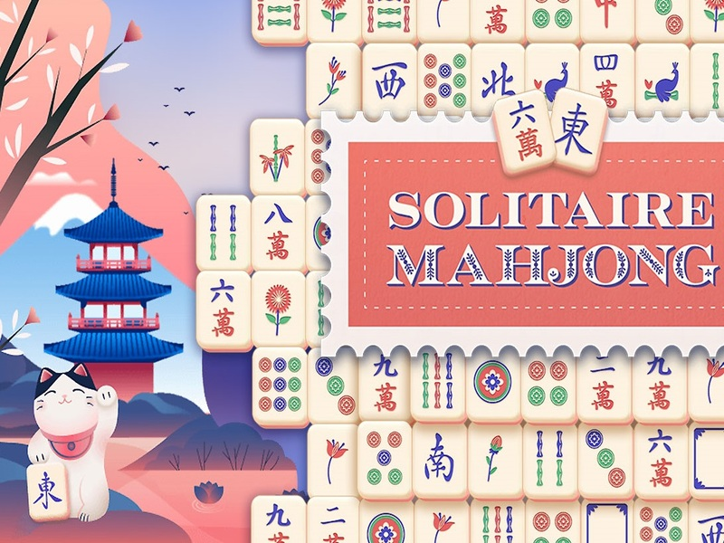 Spill Solitaire Mahjong online