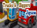 Spill Lastebiler og Graver Puslespill online