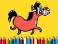 Spill Tilbake til skolen: Pony fargebok online