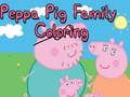Spill Fargelegging av Peppa Gris-familien online Spill Fargelegging av Peppa Gris-familien online