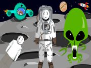 Spill Stickman i verdensrommet online