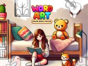 Spill Word Art: Color Book Puzzle online