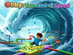Spill Obby: Tsunami +1 hastighet online