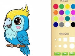 Spill Kawaii Animal Coloring Book online