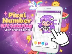 Spill Pixel Number DIY Coloring online