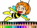 Spill Tilbake til skolen: Maja bienes fargebok online Spill Tilbake til skolen: Maja bienes fargebok online