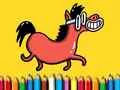 Spill Tilbake til skolen: Pony fargebok online Spill Tilbake til skolen: Pony fargebok online