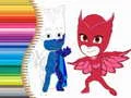 Spill Fargebok for PJ Masks online Spill Fargebok for PJ Masks online