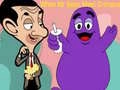 Spill Når Mr. Bean møter Grimace online Spill Når Mr. Bean møter Grimace online