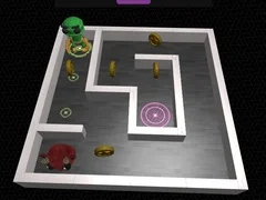 Spill 3D Labyrint og Robot online Spill 3D Labyrint og Robot online