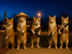 Spill Cat with a Gun Clicker Evolution online