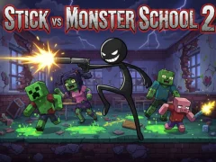 Spill Stick vs Monster School 2 online