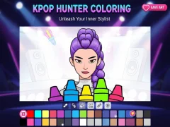 Spill Kpop Hunter Coloring online