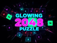 Spill Glødende 2048-puslespill online