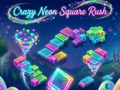 Spill Crazy Neon Square Rush online