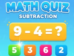 Spill Math Quiz — Subtraksjon online
