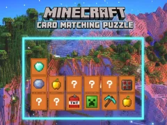 Spill Minecraft Card Matching Puslespill online
