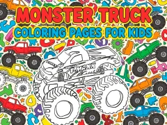 Spill Monster Truck Coloring Pages for barn online