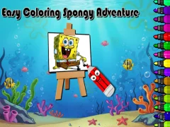 Spill Spongy Adventure enkelt å fargelegge online