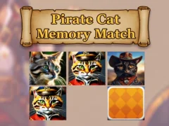 Spill Pirate Cat Memory Match online