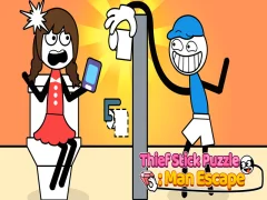 Spill Thief Stick Puzzle Man Escape online