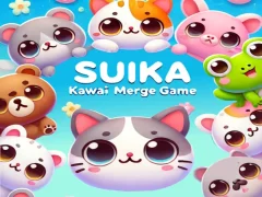 Spill Suika Kawaii Merge Game online