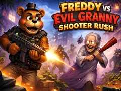 Spill Freddy vs Evil Granny Shooter Rush online