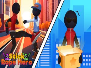 Spill Stick Rope Hero online