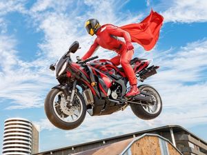 Spill Ekte motorsykkel superhelt stunt 3d online