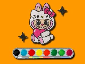 Spill Labubu Coloring Adventure online