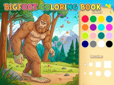 Spill Bigfoot Coloring Book online