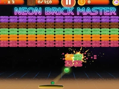 Spill Neon Brick Blast Master online