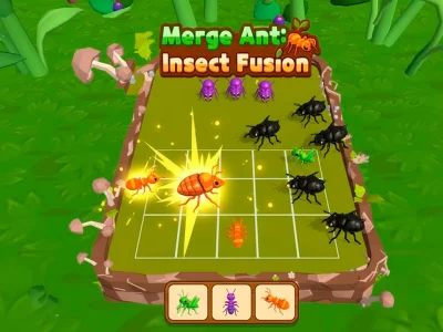 Spill Merge Ant: Insect Fusion online