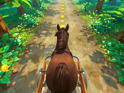 Spill Horse Kart Runner Game online