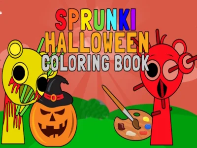 Spill Sprunki Halloween-fargebok online