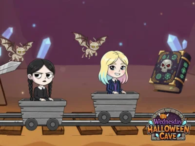 Spill Onsdag Halloween Cave online