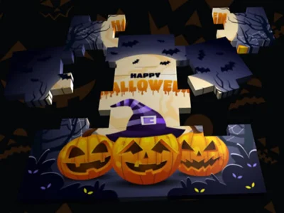 Spill 3D Halloween-stikksag online
