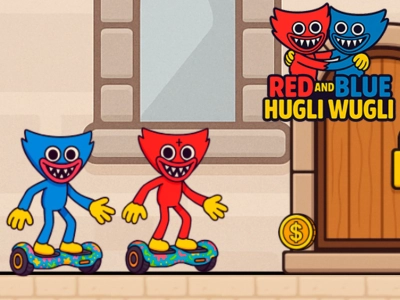Spill Rød og blå Hugli Wugli online