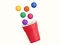 Spill Samle baller i en kopp online