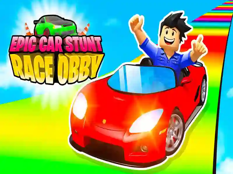 Spill Epic Car Stunt Race Obby online