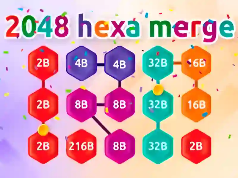 Spill 2048 Hex Chain Merge online