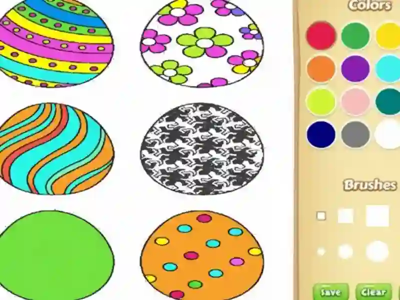 Spill Påskeegg å fargelegge for barn online