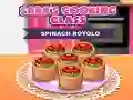 Spill Saras Matlaging Klasse: Spinatt Rotolo online Spill Saras Matlaging Klasse: Spinatt Rotolo online