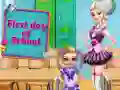 Spill Første skoledag online Spill Første skoledag online