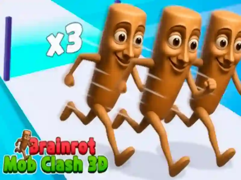 Spill Brainrot Mob Clash 3D online